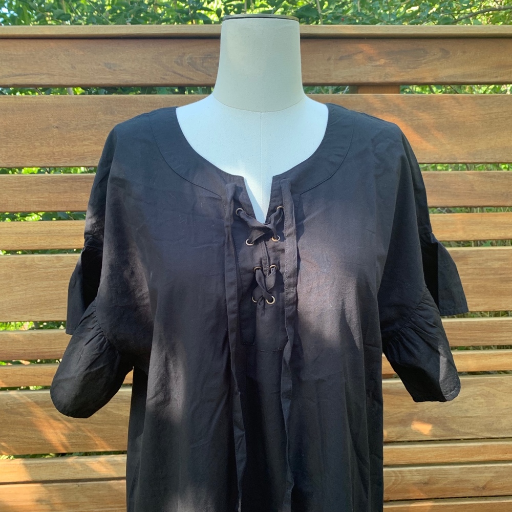 LUCKY BRAND TUNIC DRESS W RUFFLE DETAILS - Picture 2 of 6